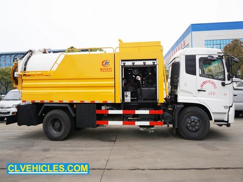 Dongfeng 8cbm Super Jet VAC Industrial Jetting and Vacuum Truck