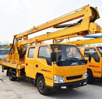 Jmc 16-22m 4X2 Double Cabin Aerial Working Truck Mounted Aerial Work Platform Truck