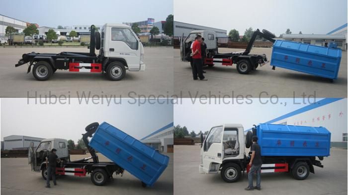 Foton Forland 5ton 3cbm 4*2 Hook Lifting Garbage Truck Waste Recycling Truck
