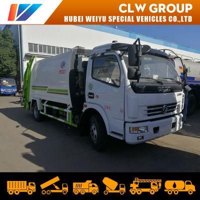 4X2 Dongfeng 5cbm 7cbm 5tons Compactor Garbage Collection Truck