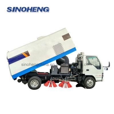 Isuzu 4X2 4cbm Vacuum Road Sweeper Truck