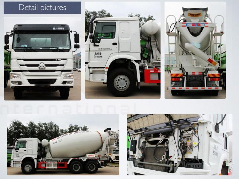 HOWO Used Heavy Concrete Mixer Truck Sinotruk Diesel Engine 4-16cbm Volumetric Type Truck Heavy Cement Mixertrucks