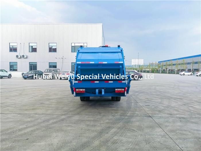 Compressed Garbage Vehicle Dongfeng 5tons 7cbm Rear Loading Garbage Compactor Truck