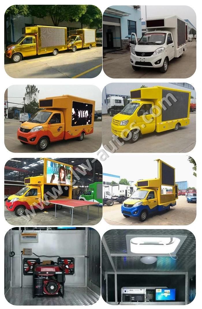 Foton Mini Mobile Truck Full Color LED Screen Display Advertising Truck Advertisement Billboard Trucks