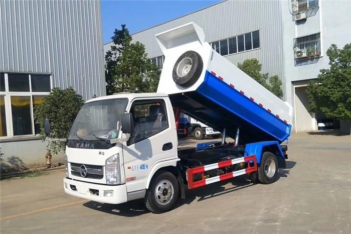 4cbm Hook Lift Bucket Side Loading Garbage Truck Compactor Waste Management Truck