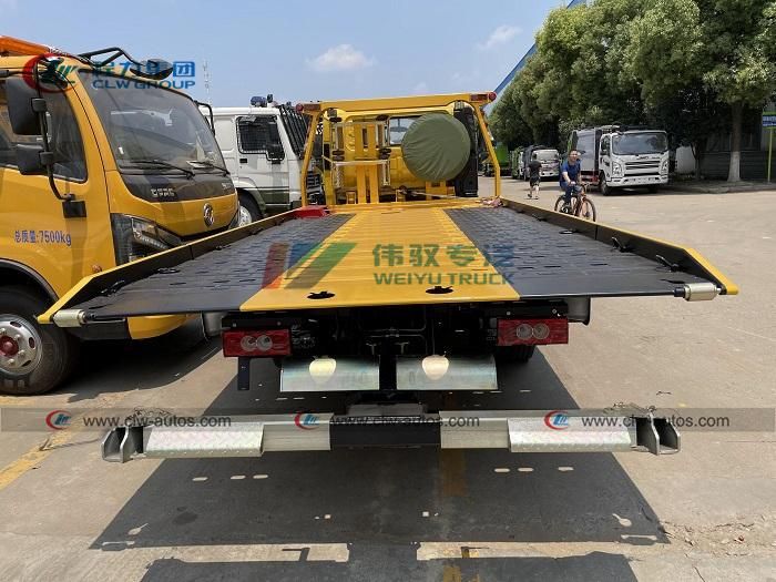 Japanese Foton 4X2 Wrecker Truck Tilt Tray Middle Duty 4t 5tons Flatbed Tow Wrecker Truck