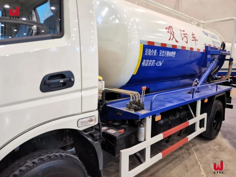 8m3 10m3 HOWO 4*2 High Pressure Sewer Sludge Vacuum Sewage Suction Truck