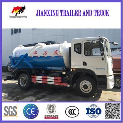 Higher Bearing Capacity Sewer Cleaning Truck 12000L Sewage Suction Truck