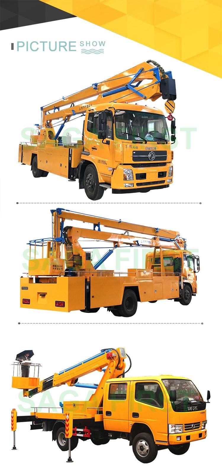 18m 4X2 High Altitude Operation Vehicle Mounted Boom Lift