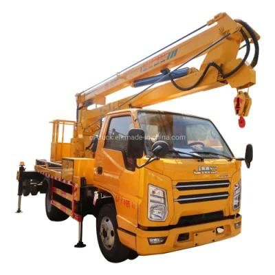 Jmc Small 8m 9 M 10 Meters Hydraulic Aerial Cage Truck