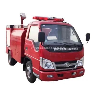 Foton Forland 1000liters Fire Truck Manufacturers