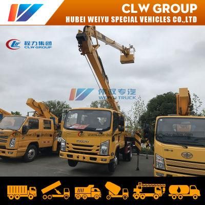 China 12m 14m 16m 18m 20m Kunckle Arm Skylift Truck