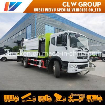 Dongfeng 10cbm Water Mist Spray Dust Suppression Disinfectant Spray Truck with 60m Mounted Water Sprayer