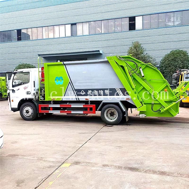 Dongfeng Furuicar 4X2 9cbm 9000liters Garbage Compactor Truck Rearloading Waste Removal Truck for Sanitation Services