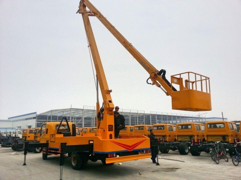 Isuzu 18m 21m Straight Arm Telescopic Boom High-Altitude Operation Working Truck for Sale