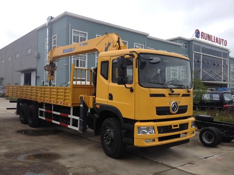 Dongfeng 6X4 12 Ton Mobile Crane Truck Good Price for Sale with Telescopic Boom Crane