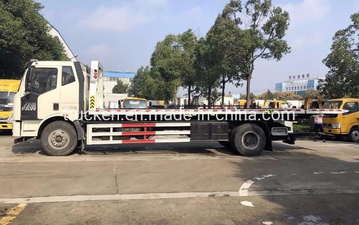 10ton Rollback Tilt Tray Flat Bed Platform FAW Jiefang Car Vehicle Rescue Carrier Underlift Wrecker Tow Trucks