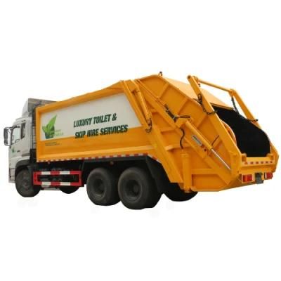 6*4 18m3 Dongfeng Rear Load Refuse Collector Garbage Compactor Truck