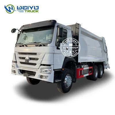 Factory Price HOWO Brand 22cbm Compactor Garbage Truck 6*4 Rhd Waste Removel Truck Hydraulic Control for Sanitation