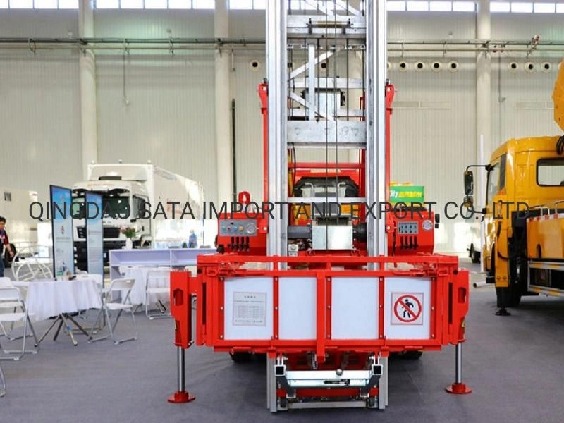 Truck Mounted Aerial Work Platform Air Conditioner Platform Truck