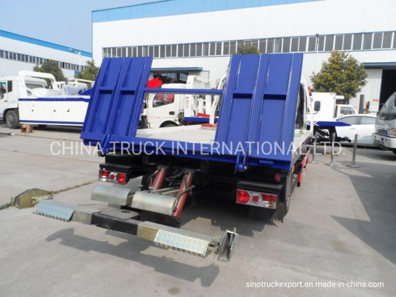 HOWO 4-10tons Flat Bed Road-Block Removal/Towing Wrecker Truck