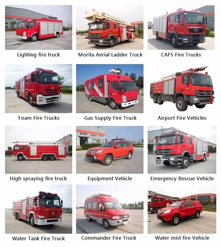 High Capacity HOWO Fire Fighting Equipment Water Fire Truck