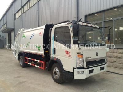 8m3 Sinotruk HOWO Rear Load Refuse Garbage Compactor Truck