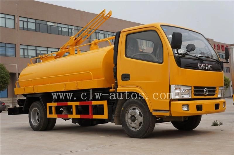 Dongfeng 4X2 8000liters Vacuum Sewage Suction Tank Trucks Septic Tank Trucks for Sale