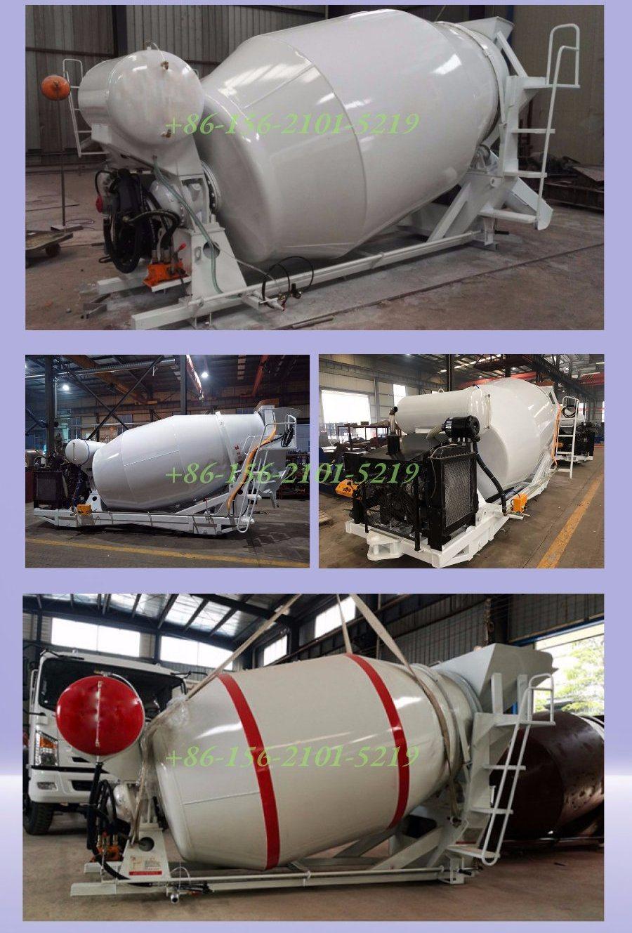 Bueno Brand Material Cement Concrete Mixer Drum for Mitsubishi Truck Chassis