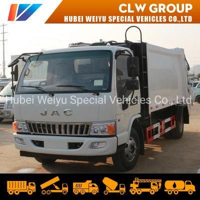 JAC 8-10 Cubic Meters Side Loader Garbage Truck Light 5ton Waste Collection Vehicle 5t Garbage Compactor Truck