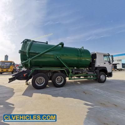 20000L Wet Vacuum Cleaning Truck Sino HOWO Vacuum Tankers