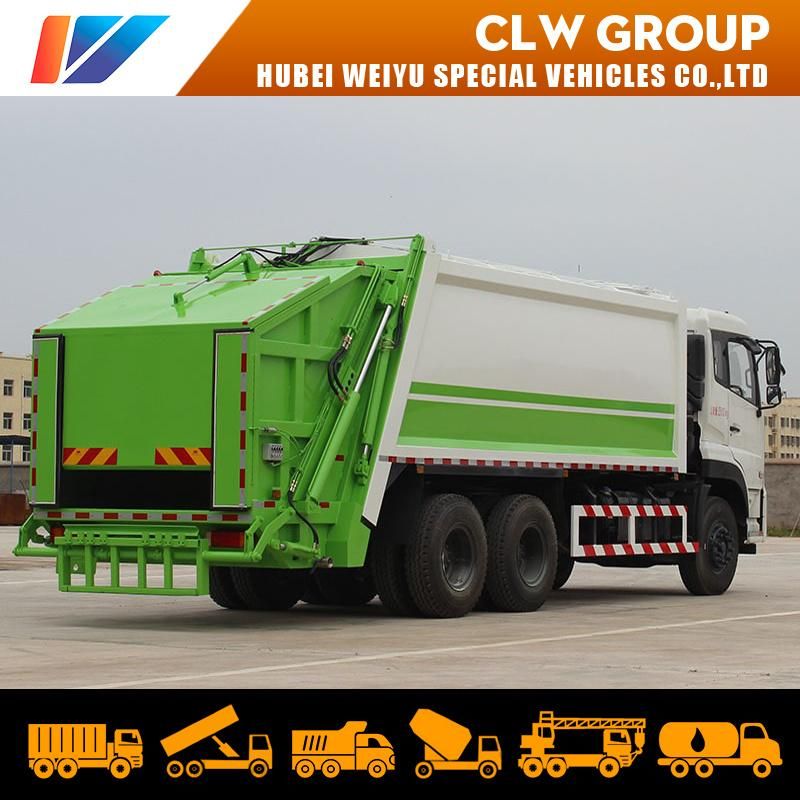 Dongfeng 3-Axle 269HP20m3 Compactor Garbage Truck Rear Loader Garbage Truck Compression Garbage Truck