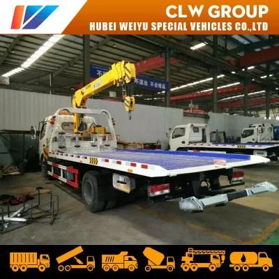 New 3ton/4ton/5ton Truck Mounted Crane Telescopic Boom Wrecker Rollback