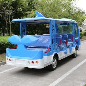 Dolphin Design 14 Seaters Electric Sightseeing Bus for Tourist (DN-14)