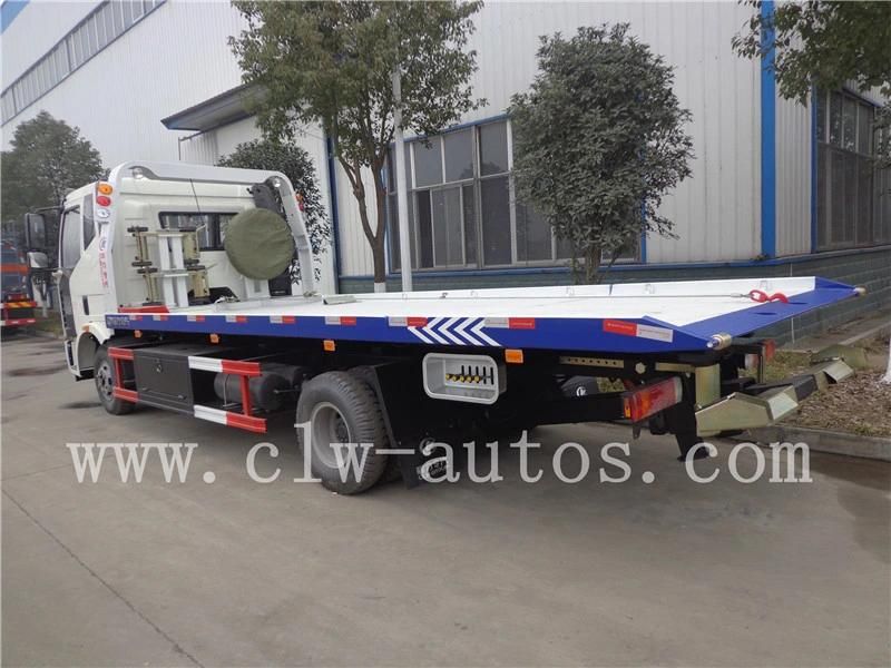 FAW 4X2 Wrecker Rescue Truck Recovery Truck Vehicle Flatbed Tow Truck