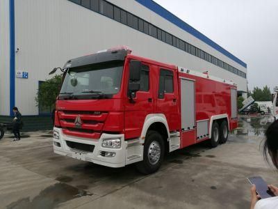 HOWO 6X4 15ton Foam Tank Fire Fighting Truck for Sale