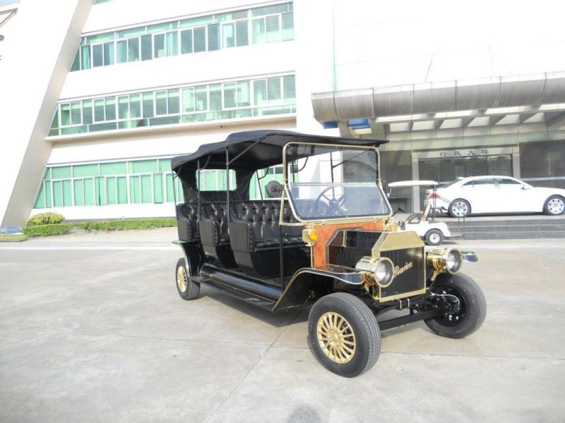High Quality AC Motor Vintage Sightseeing Bus Tourist Classic Car