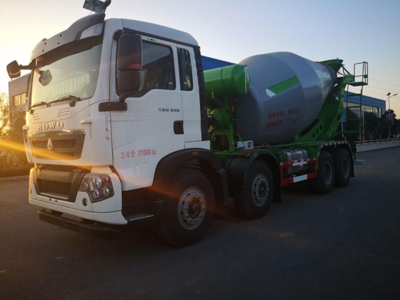 HOWO 12 Wheels Left Right Hand 18 Cubic 30 Tons Concrete Construction Mixer Portable Truck