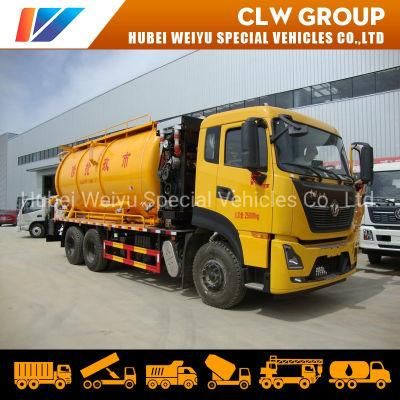 Dongfeng Kinland 6X4 16000 Litres Vacuum Sewage Suction and Cleaning Truck