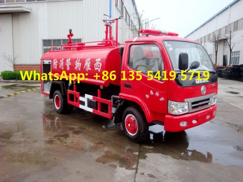 China Small 4X2 5000liters Rescue Fire Water Spraying Truck 5tons Water Sprinkler Truck with Fire Brigade