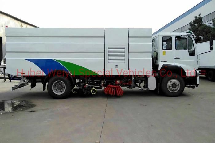 China Sinotruk Styer 16cbm Street Cleaning Machine 8tons Cheap Price Road Wahing Sweeper Truck