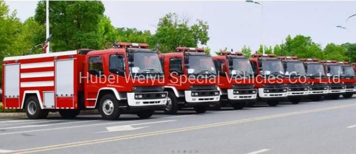 Japanese Brand 10cbm 4*2 Fire Engine Euro 4 Isuzu 6000L-10000L Foam Fire Fighting Truck