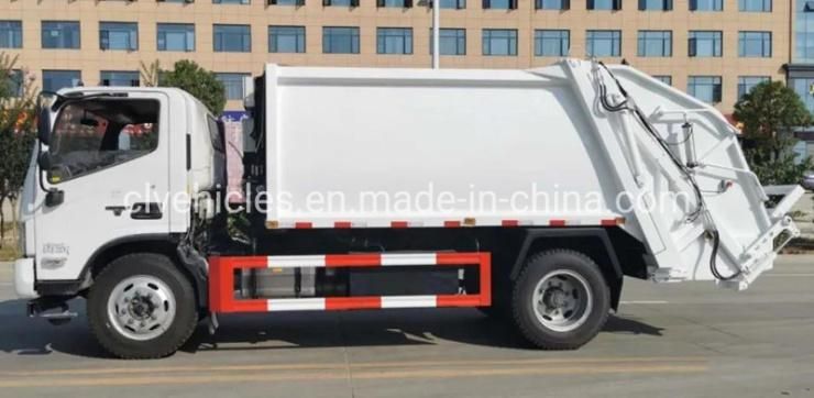 Foton 4X2 8000L (6ton) Compression Rubbish Garbage Refuse Compactor Truck