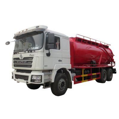 Shacman 6X4 16m3 18000liters 20m3 Sewage Cleaning Tank Truck for Urban Septic Tank Trucks for Sale Sewage Suction Vehicle Fecal Sucking Truck