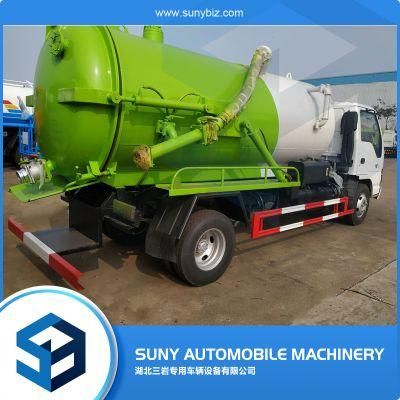 China Diesel Fuel Type 6 Wheeler 5m3 Sewage Suction Tanker Truck