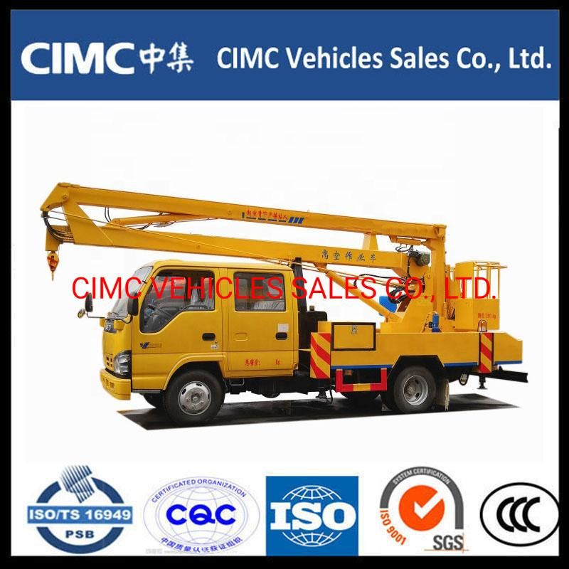 Isuzu Npr Nqr Frr Insulation Telescopic Type Aerial Bucket Boom Truck 35kv