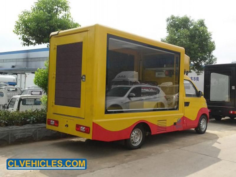 Three Sides Screen P4 Mini Diesel Billboard LED Advertising Truck