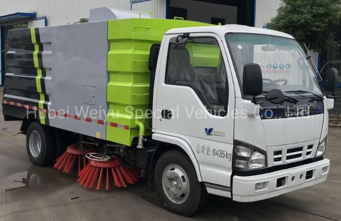 Japanese Isuzu 4*2 Street Mobile Cleaning Machine 3ton Small Road Sweeper Truck