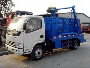 1.5ton Dongfeng Swing Arm Skip Wastebin Dumpster Automatic Loading Garbage Truck