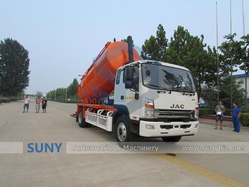 Low Price Vacuum Sewage Waste Water Tank Truck with Boom Tube